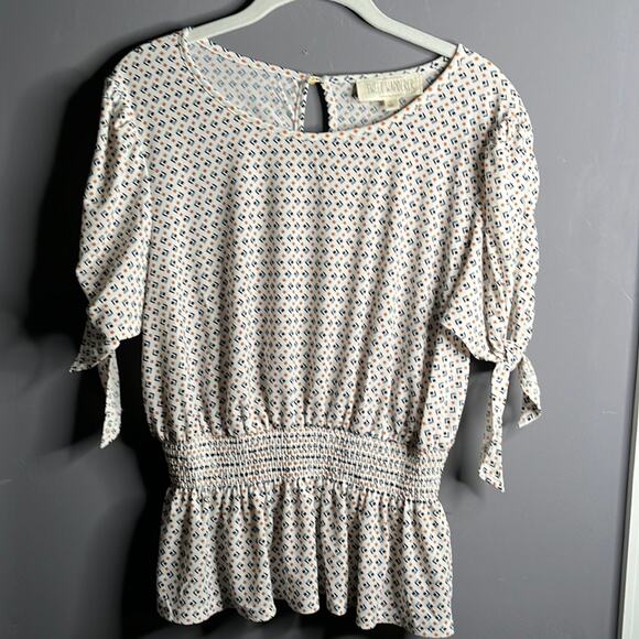 Sweet Wanderer Geometric Patterned Blouse Size Large - Picture 1 of 10